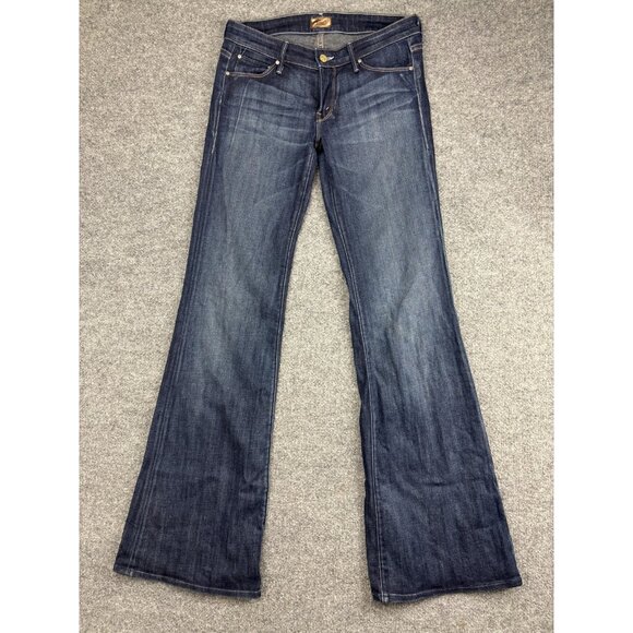 Mother Jeans Womens 28 Blue The Wilder Love Potion No 9 Flare Stretch Denim - Picture 1 of 10